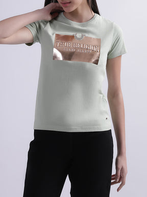 True Religion Mint Logo Regular Fit T-Shirt