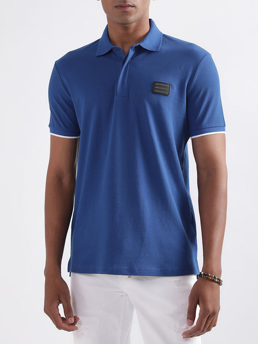 Antony Morato Blue Slim Fit Polo T-Shirt