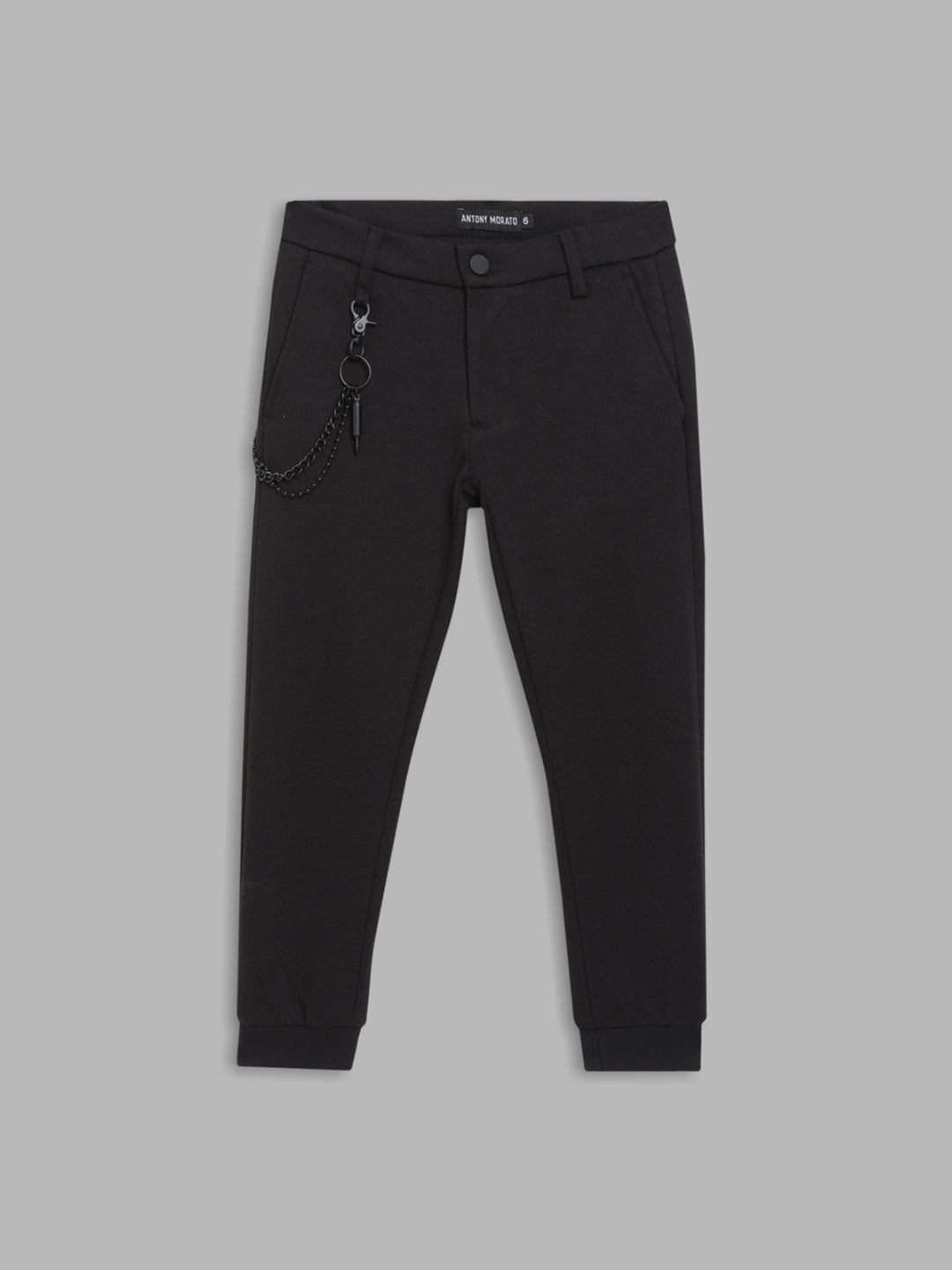 Antony Morato Boys Black Skinny Fit Joggers Trousers