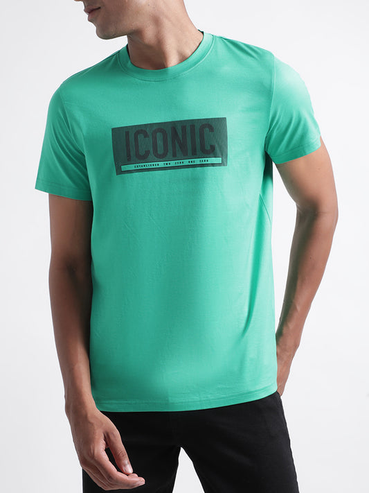 Iconic Green Logo Regular Fit T-Shirt
