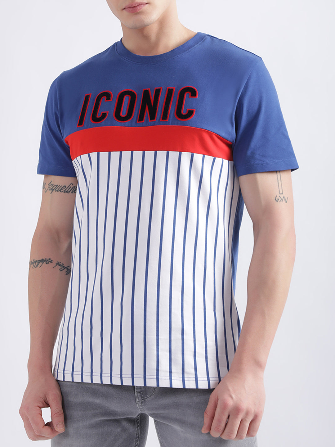 Iconic Multi Logo Regular Fit T-Shirt