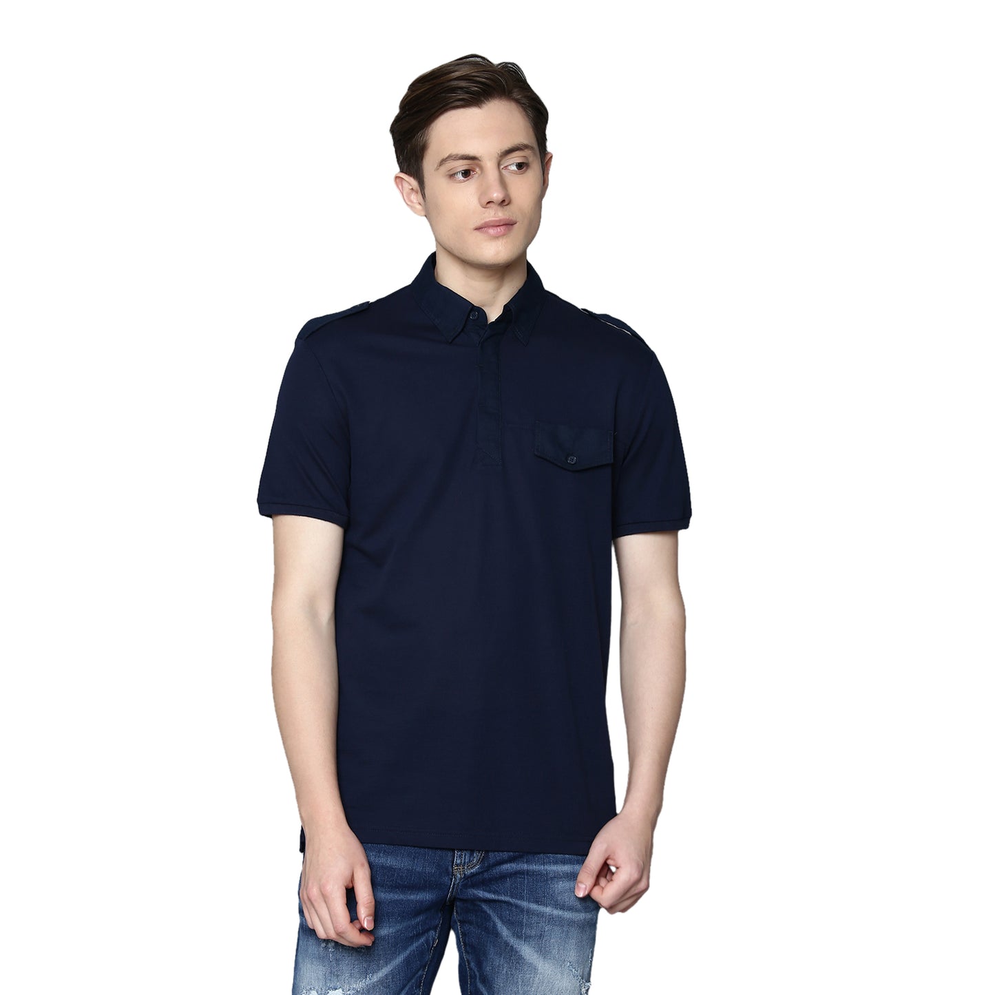 Antony Morato Blue Slim Fit Polo T-Shirt