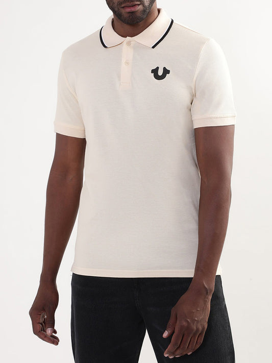 True Religion Vanilla Regular Fit Polo T-Shirt