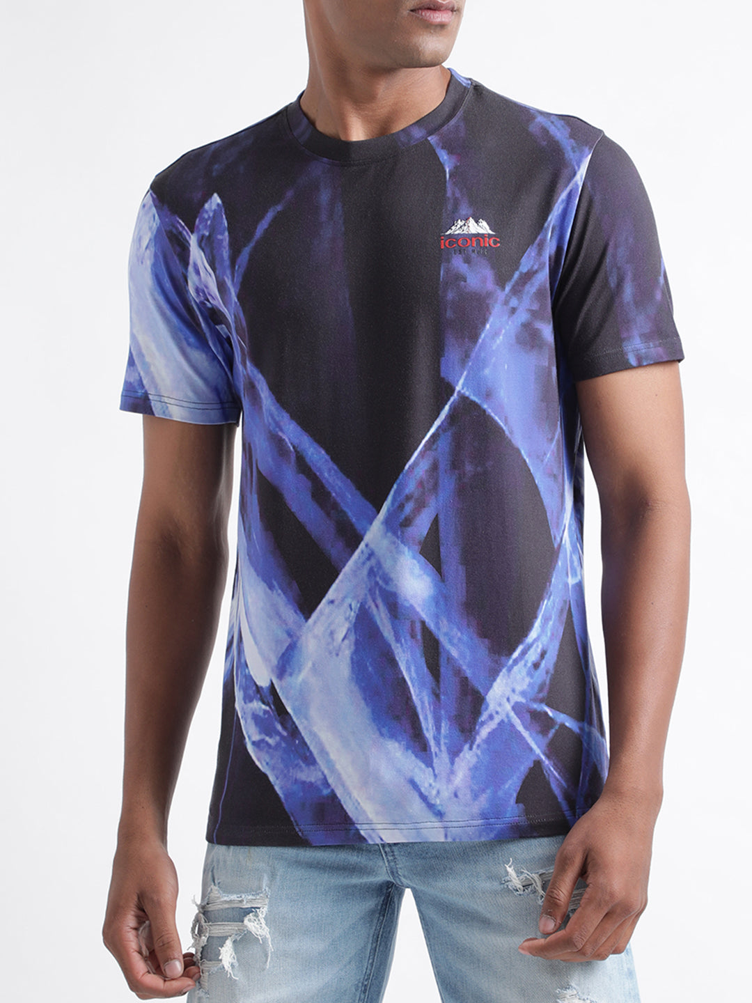 Iconic Multi Printed Regular Fit T-Shirt