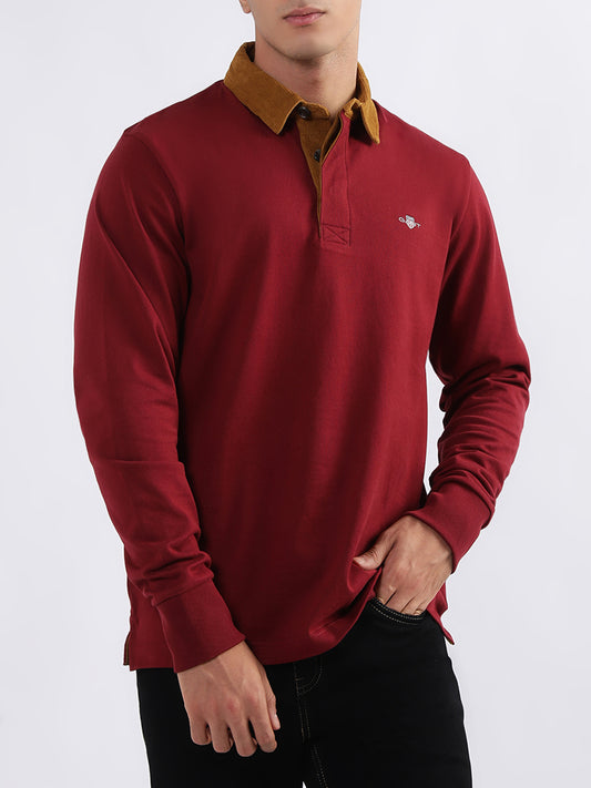 Gant Red Regular Fit Polo T-Shirt