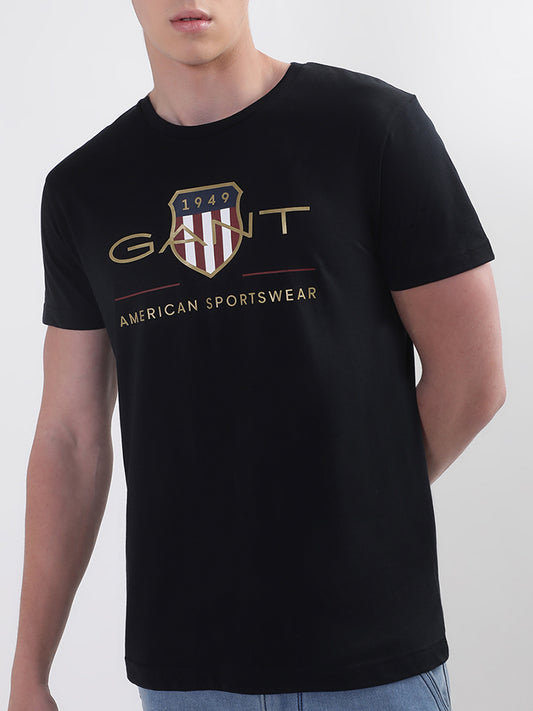 Gant Men Typography Printed Cotton T-shirt