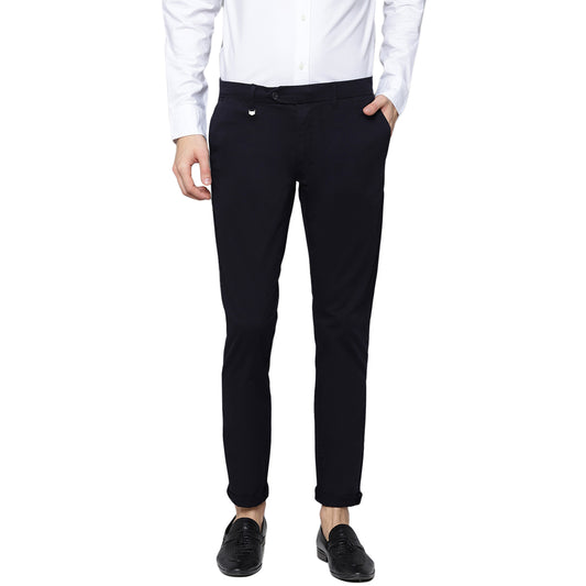 Antony Morato Men Blue Solid Skinny Fit Trouser