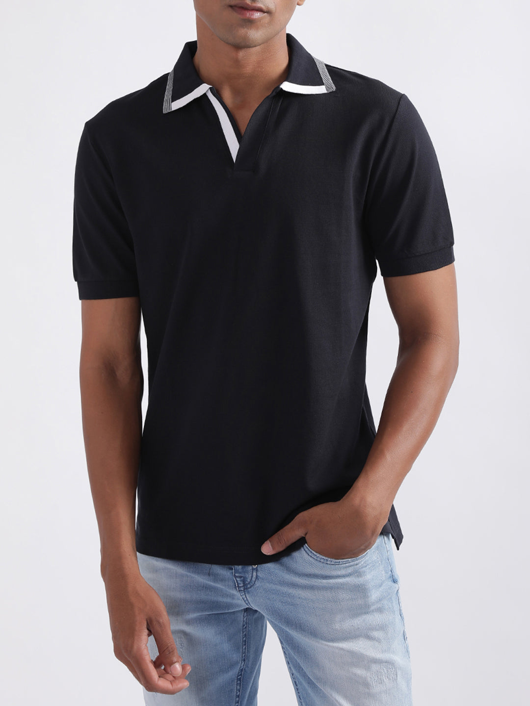 Antony Morato Navy Regular Fit Polo T-Shirt