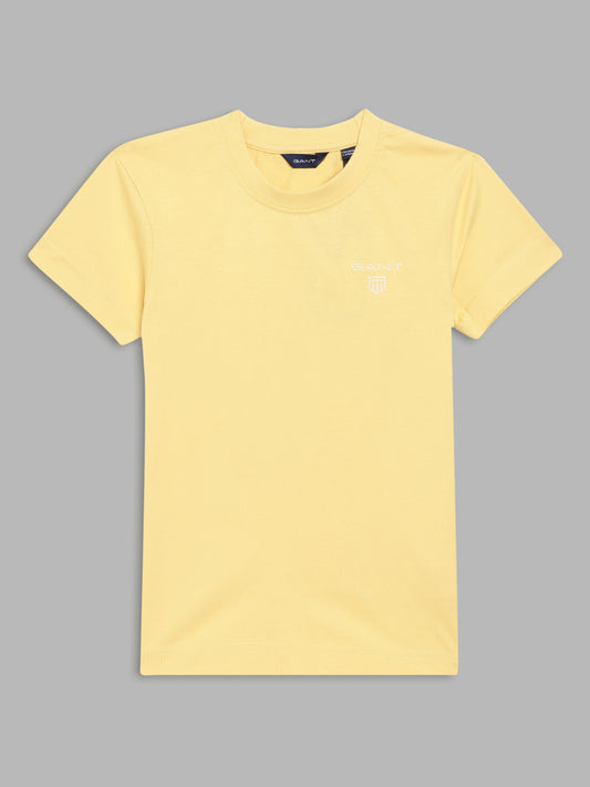 Gant Kids Yellow Relaxed Fit T-Shirt