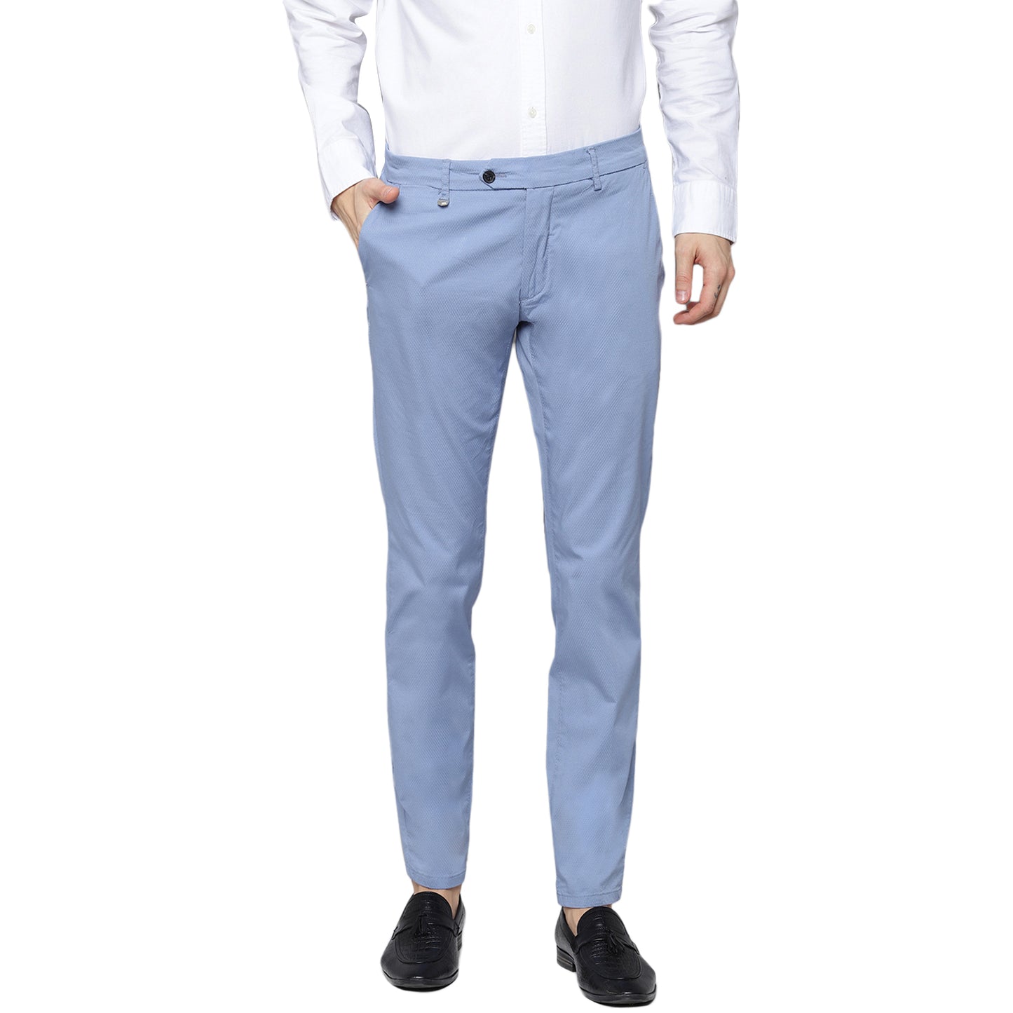 Antony Morato Men Indigo Solid Skinny Fit Trouser
