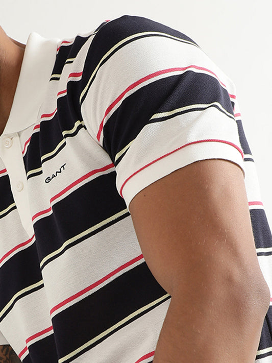 Gant Multi Striped Regular Fit Polo T-Shirt