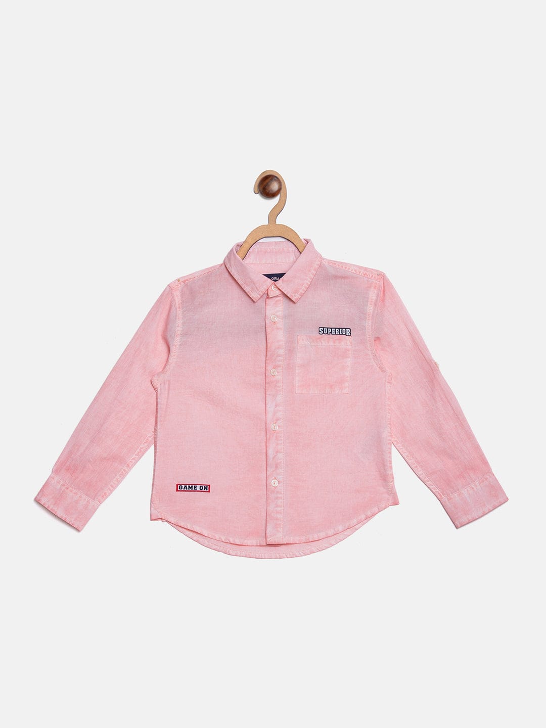 Blue Giraffe Boys Shirt