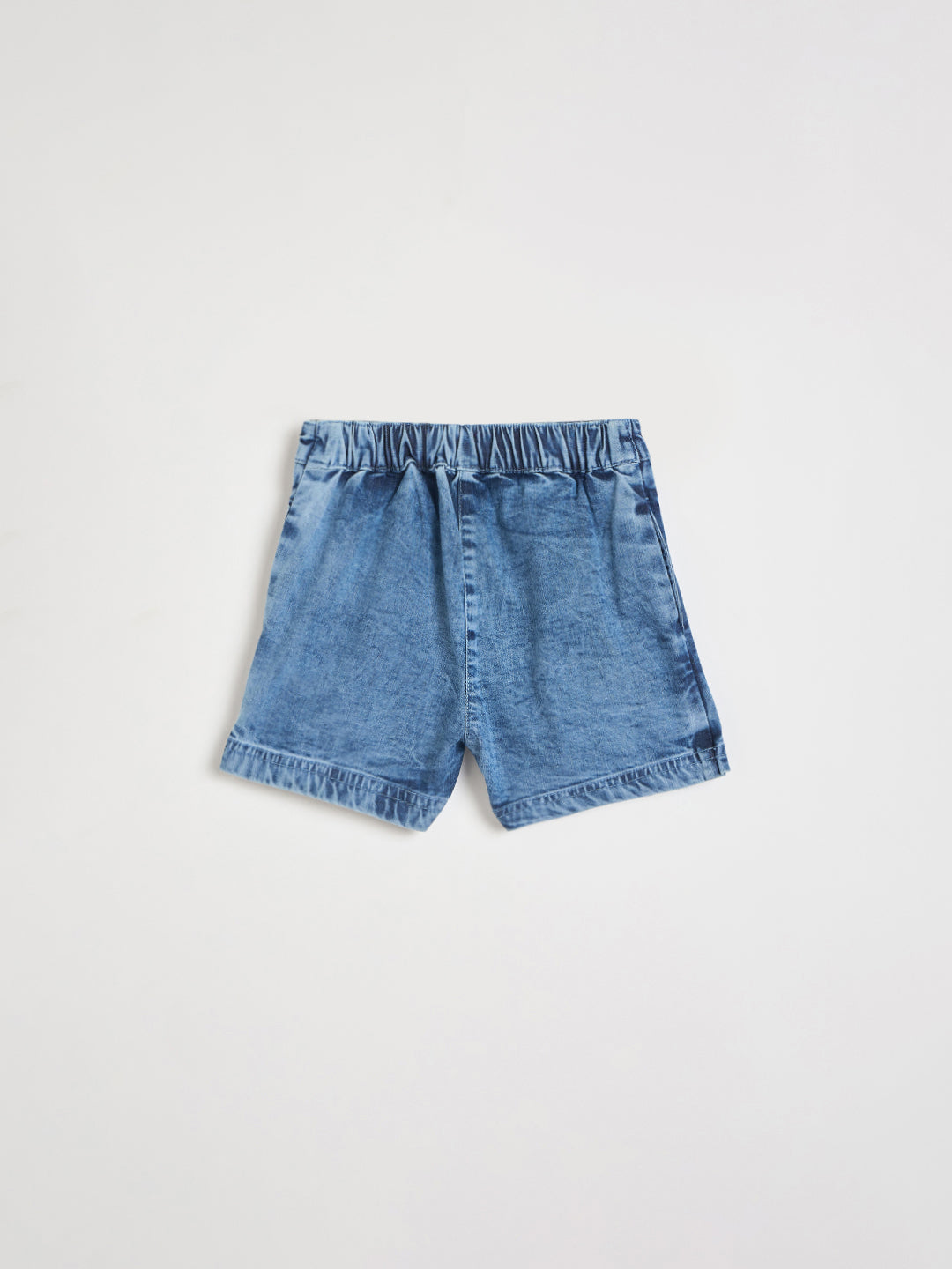 Blue Giraffe Girls Blue Functional Pocket Mini Denim Skort
