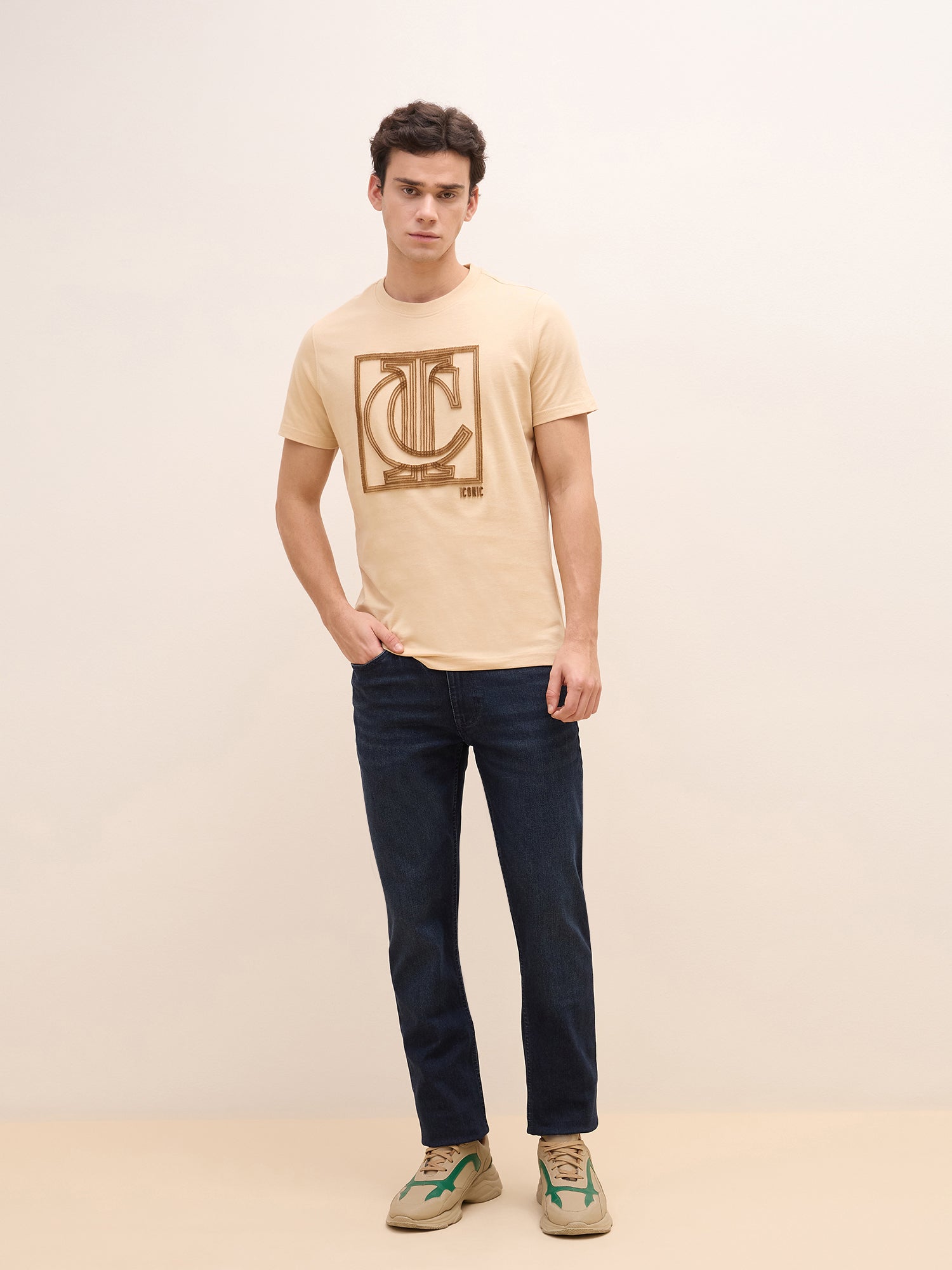 Iconic Men Blue Slim Fit Solid Jeans