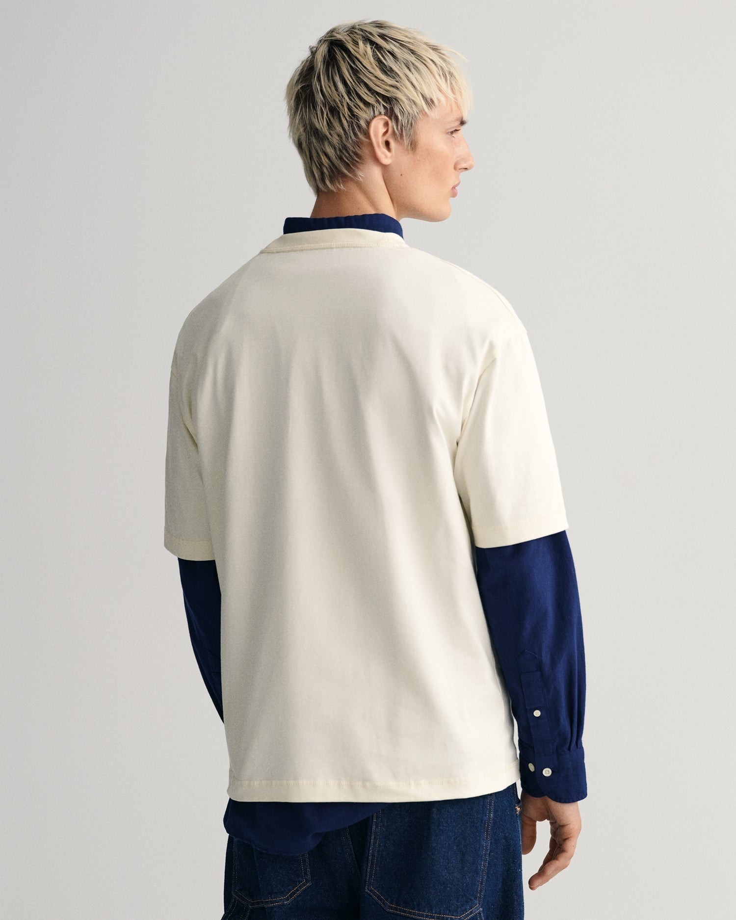 Gant Cream Yacht Logo Regular Fit T-Shirt