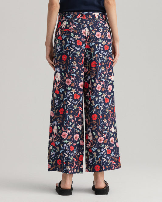 Gant Women Blue Floral Printed Trousers