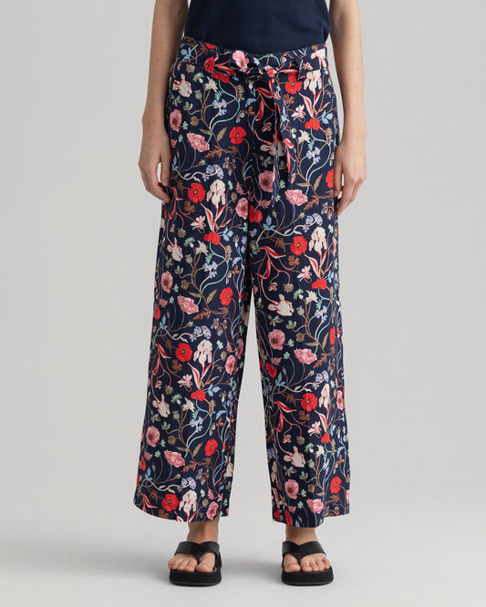 Gant Women Blue Floral Printed Trousers