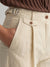Gant Women Beige Solid Pleated Trousers