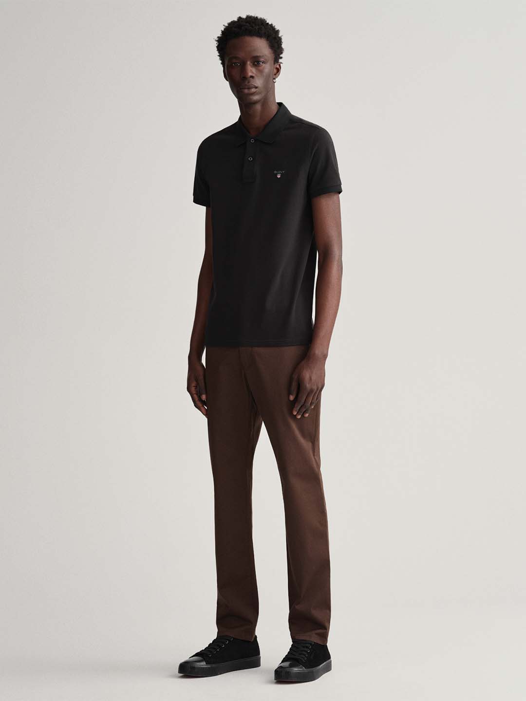 Gant Men Brown Slim Fit Trousers