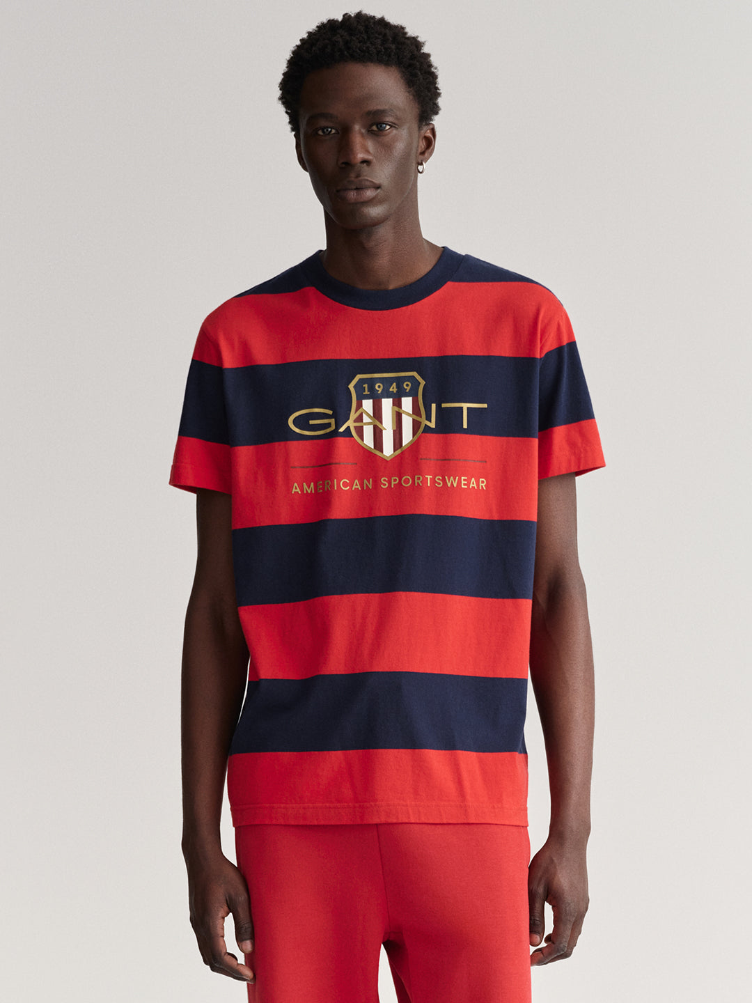 Gant Navy Blue Logo Regular Fit T-Shirt