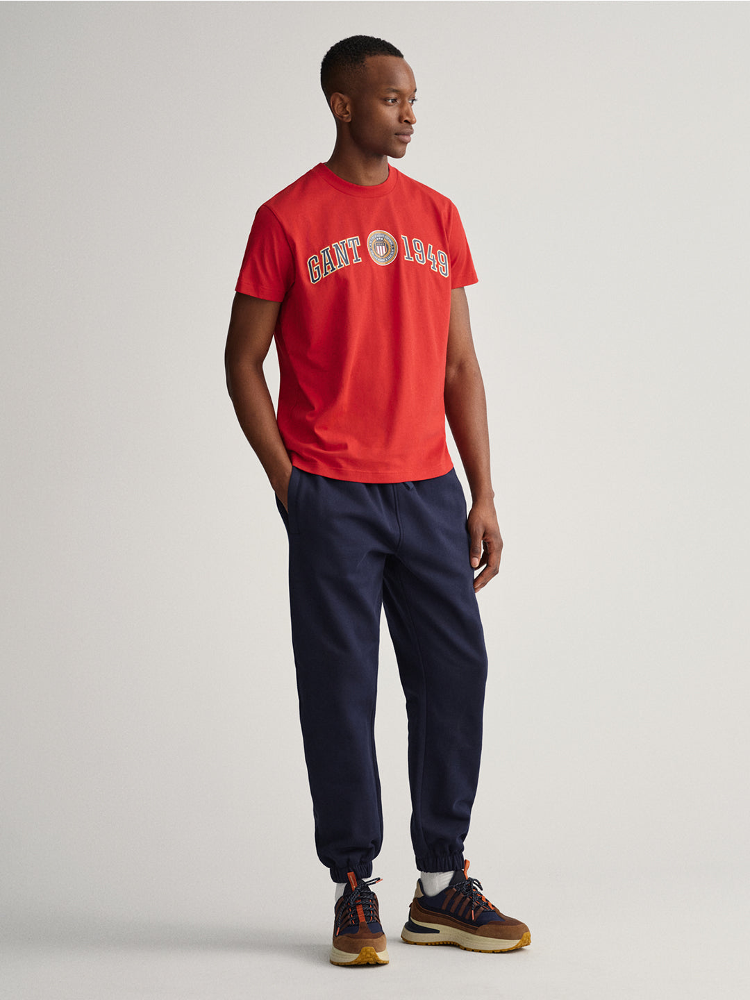 Gant Navy Blue Logo Regular Fit T-Shirt