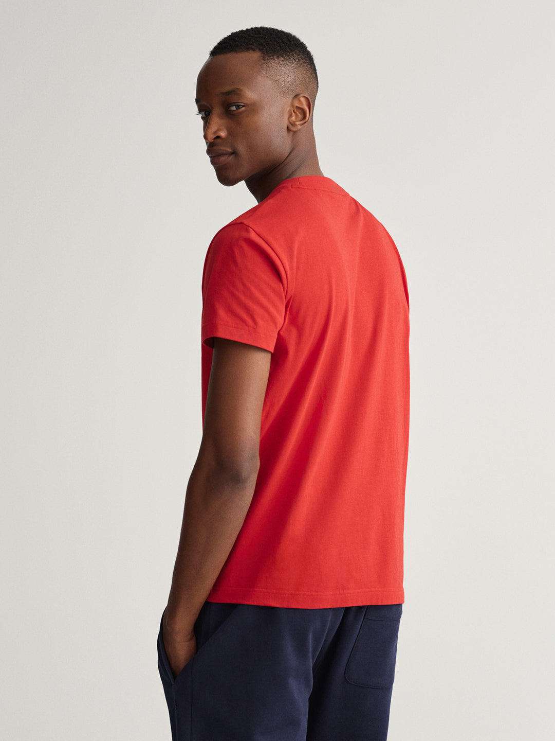 Gant Navy Blue Logo Regular Fit T-Shirt