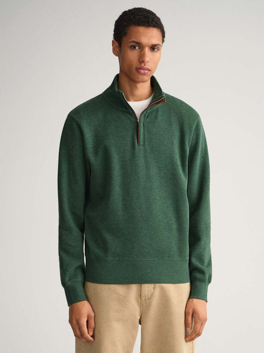 Gant Men Green Colourblocked Sweatshirt