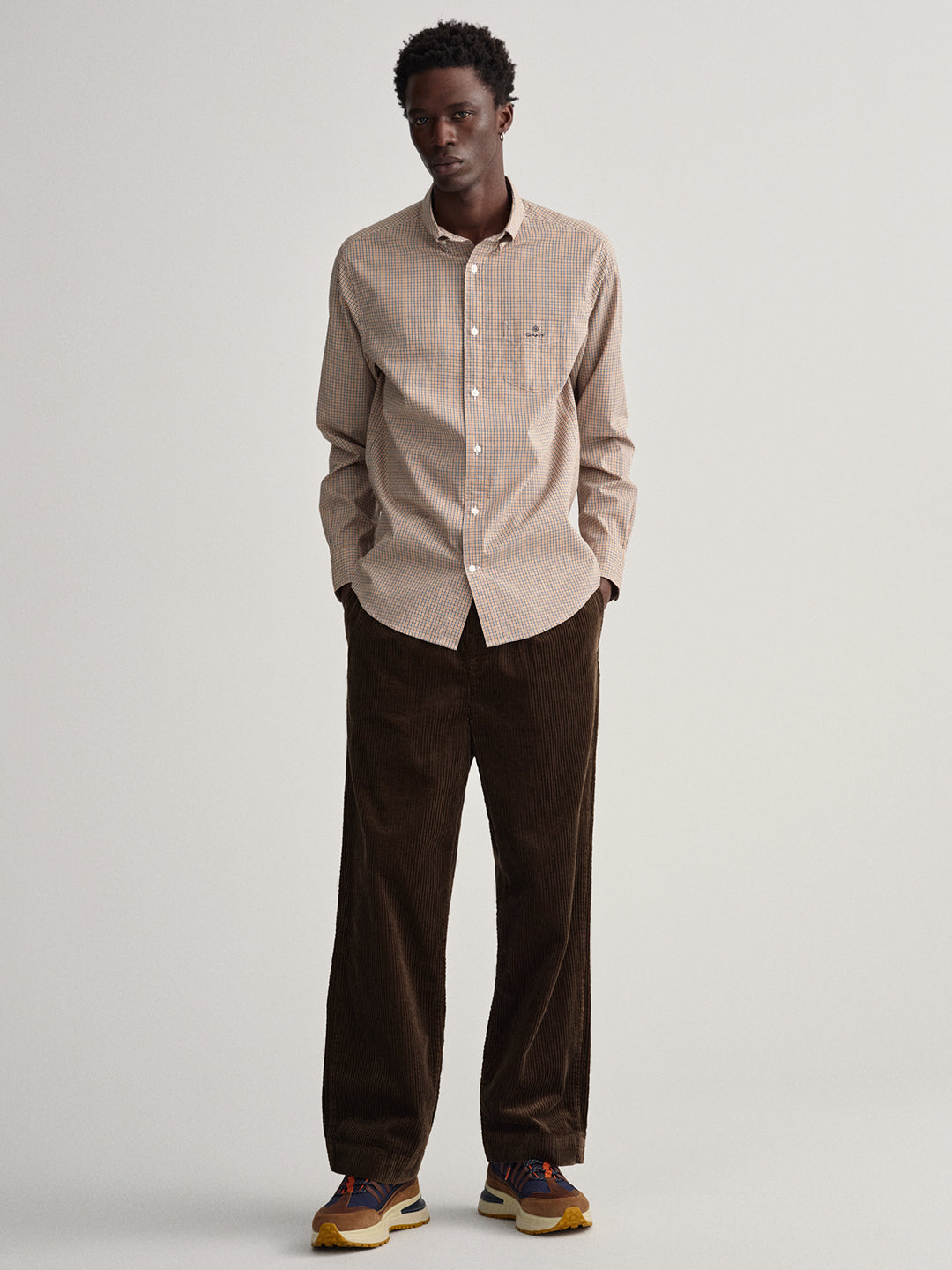 Gant Orange Checked Regular Fit Shirt