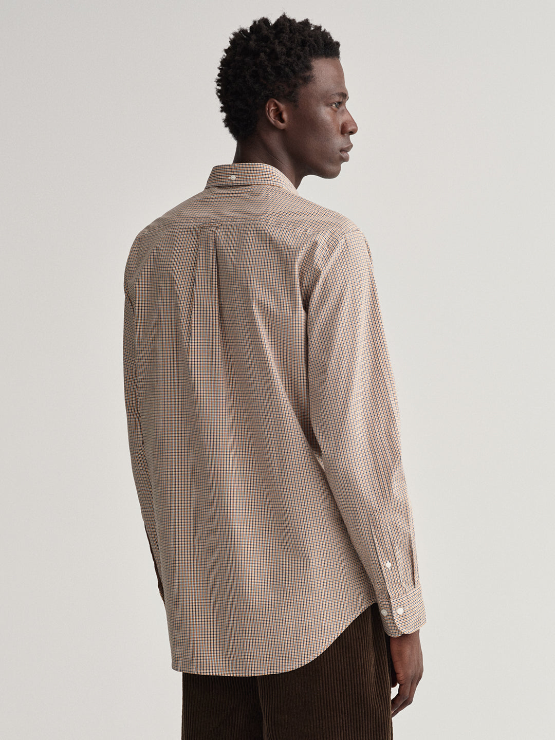 Gant Orange Checked Regular Fit Shirt