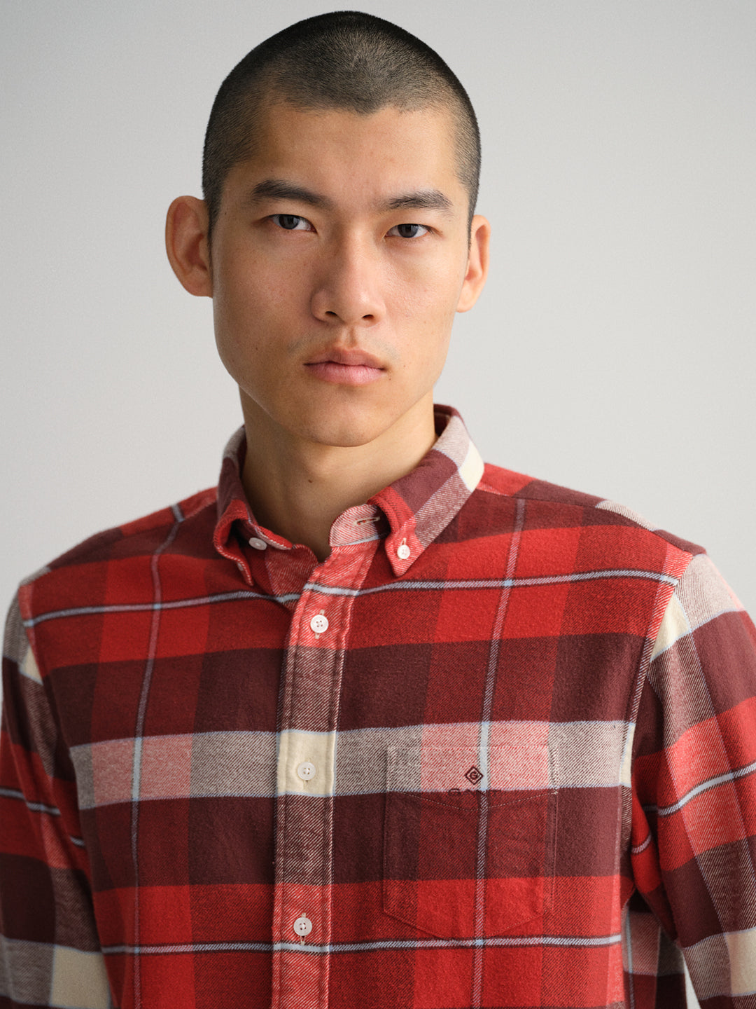 Gant Red Checked Regular Fit Shirt