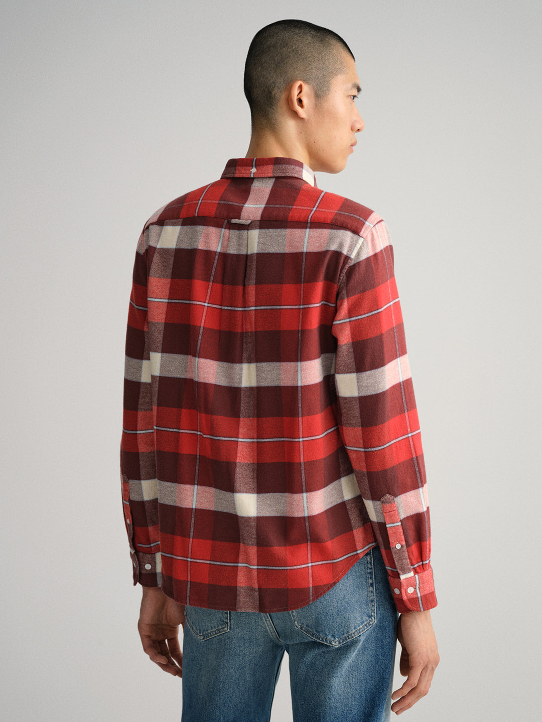 Gant Red Checked Regular Fit Shirt