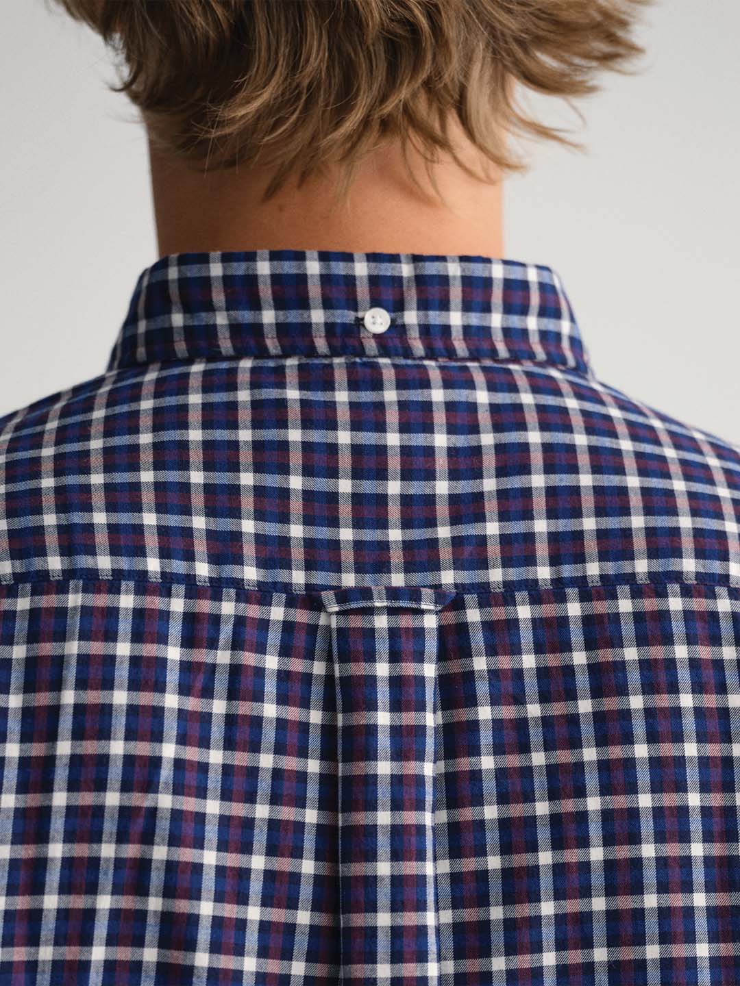 Gant Blue Checked Regular Fit Shirt