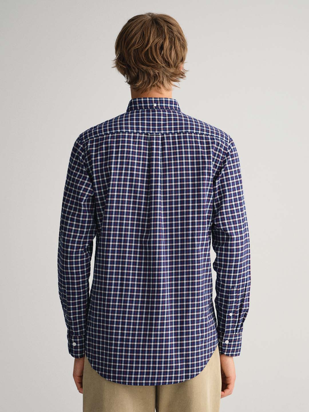 Gant Blue Checked Regular Fit Shirt