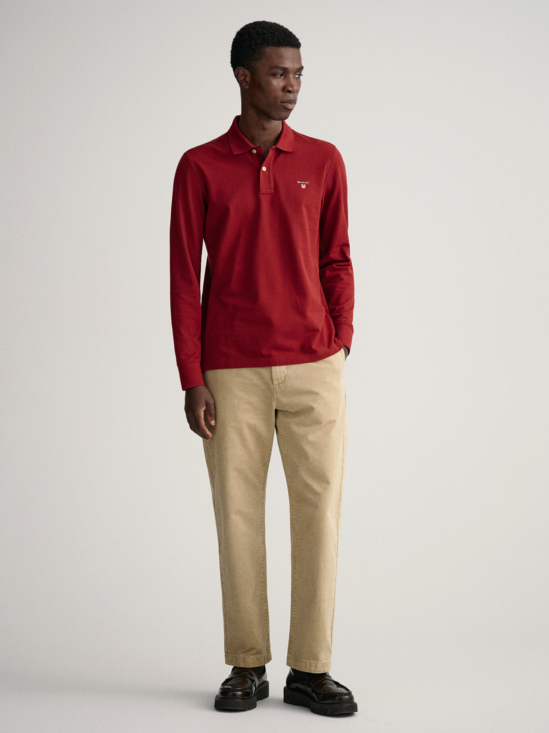 Gant Red Regular Fit Polo T-Shirt