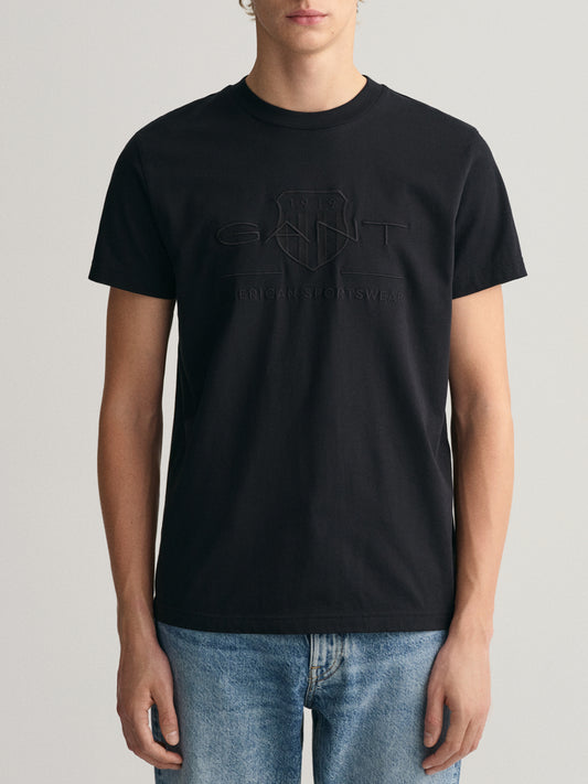 Gant Black Regular Fit T-Shirt