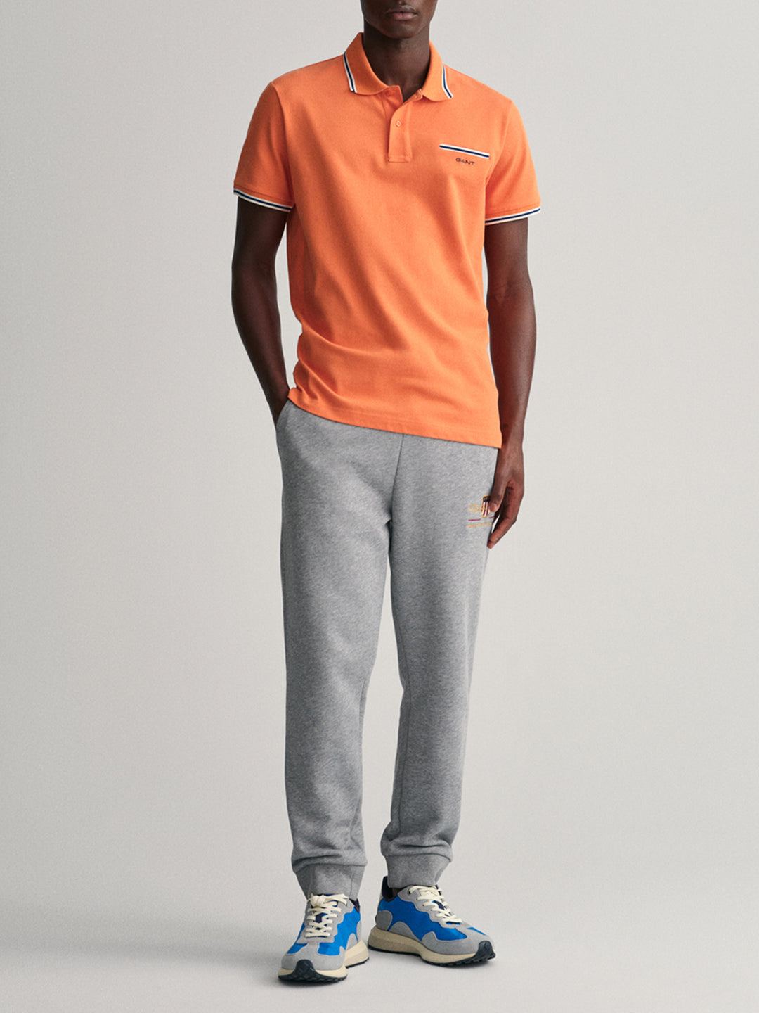 Gant Orange Logo Regular Fit T-Shirt