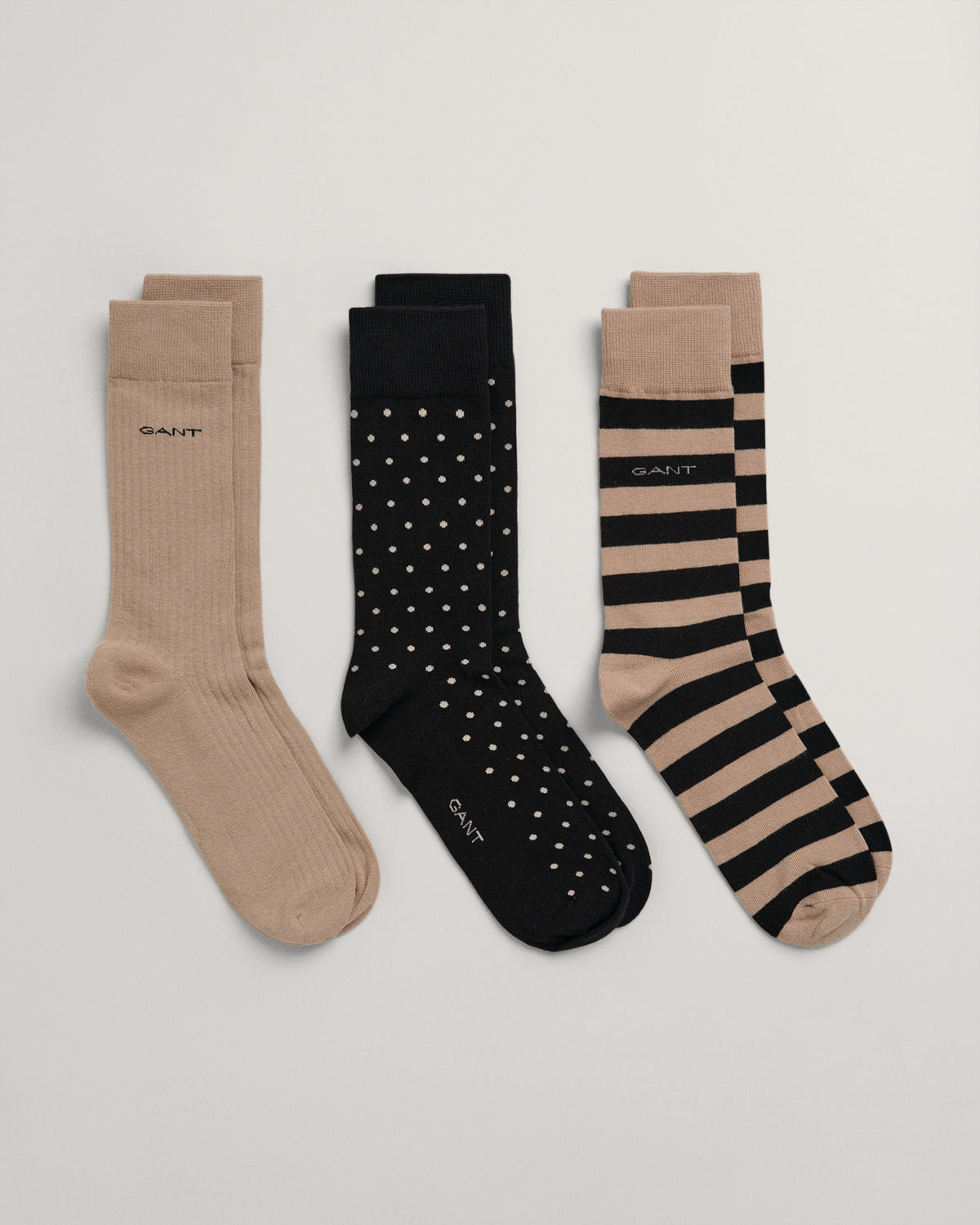 Gant Men Pack Of 3 Above Ankle Length Printed Socks