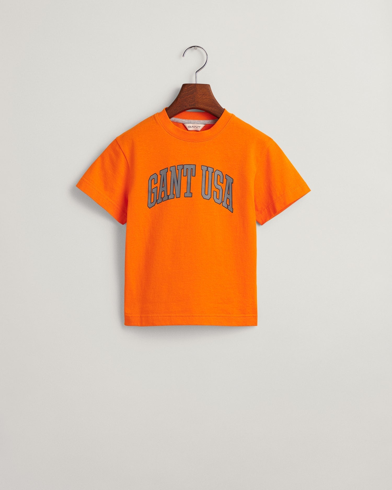 Gant Kids Orange Printed Relaxed Fit T-Shirt