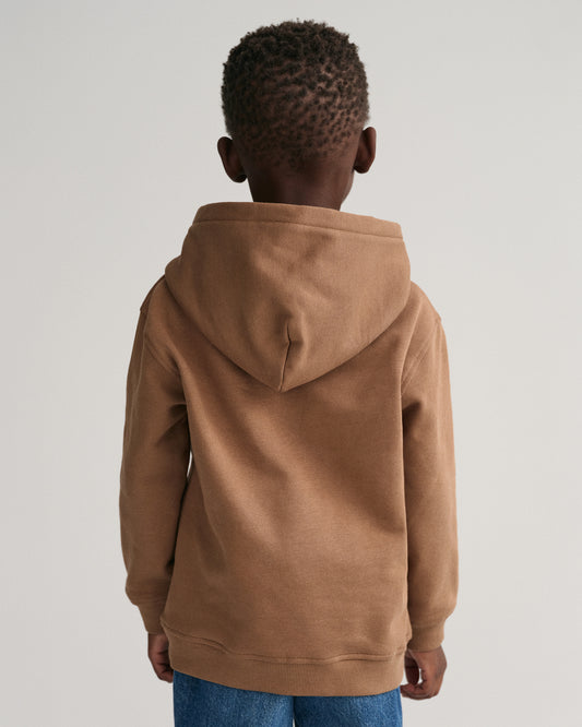 Gant Kids Solid Hooded Sweatshirt