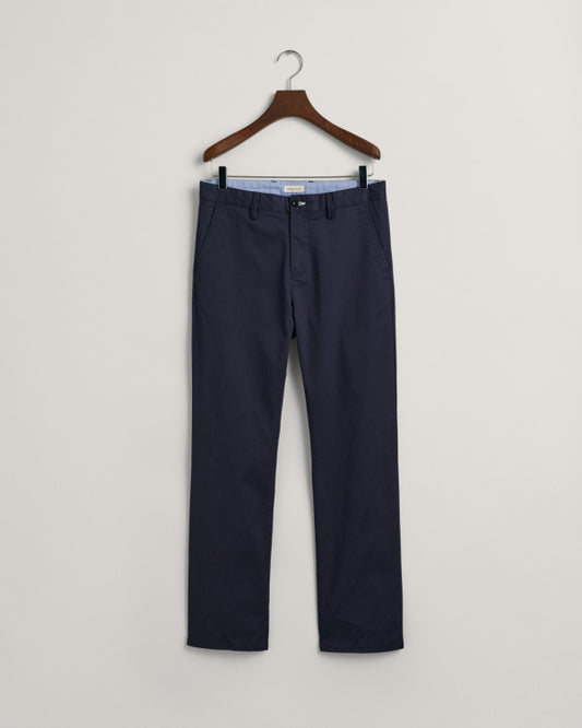 Gant Boys Blue Solid Regular Fit Trouser
