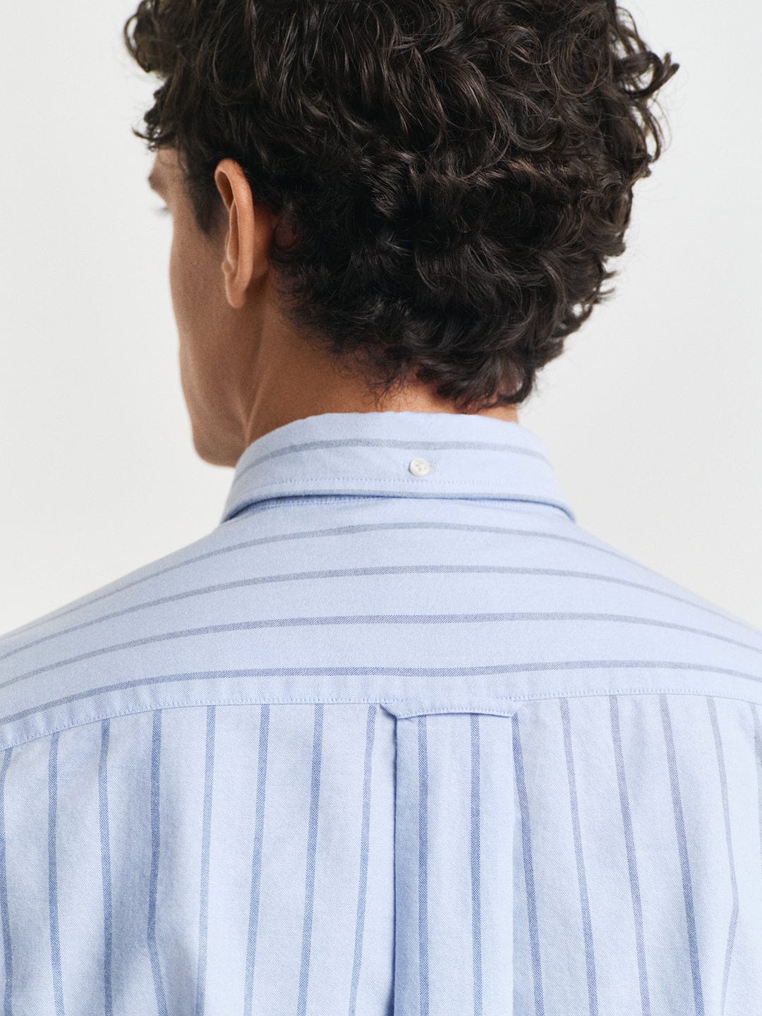 Gant Men Blue Striped Collar Shirt