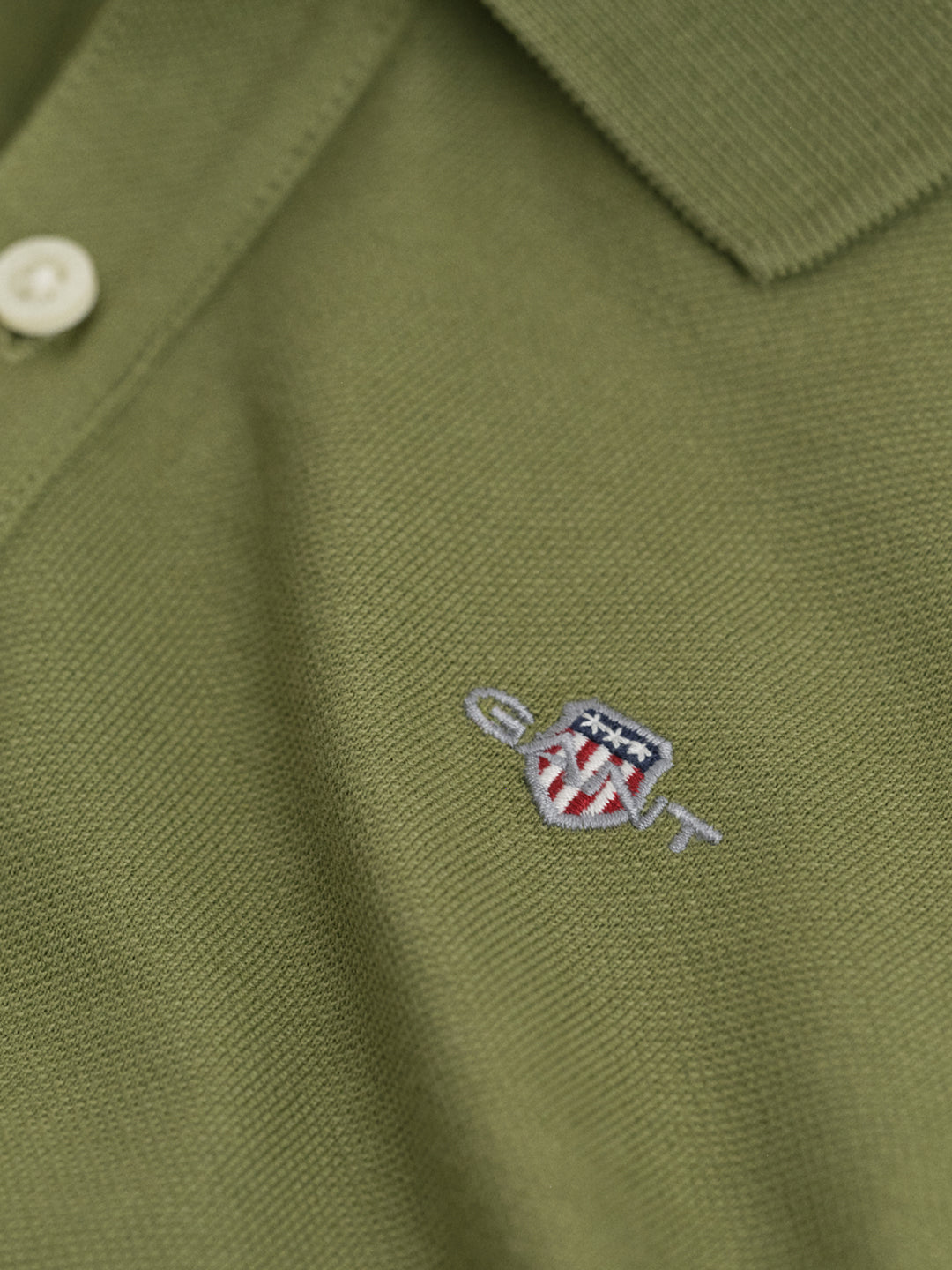 Gant Boys Green Solid Polo Tshirt
