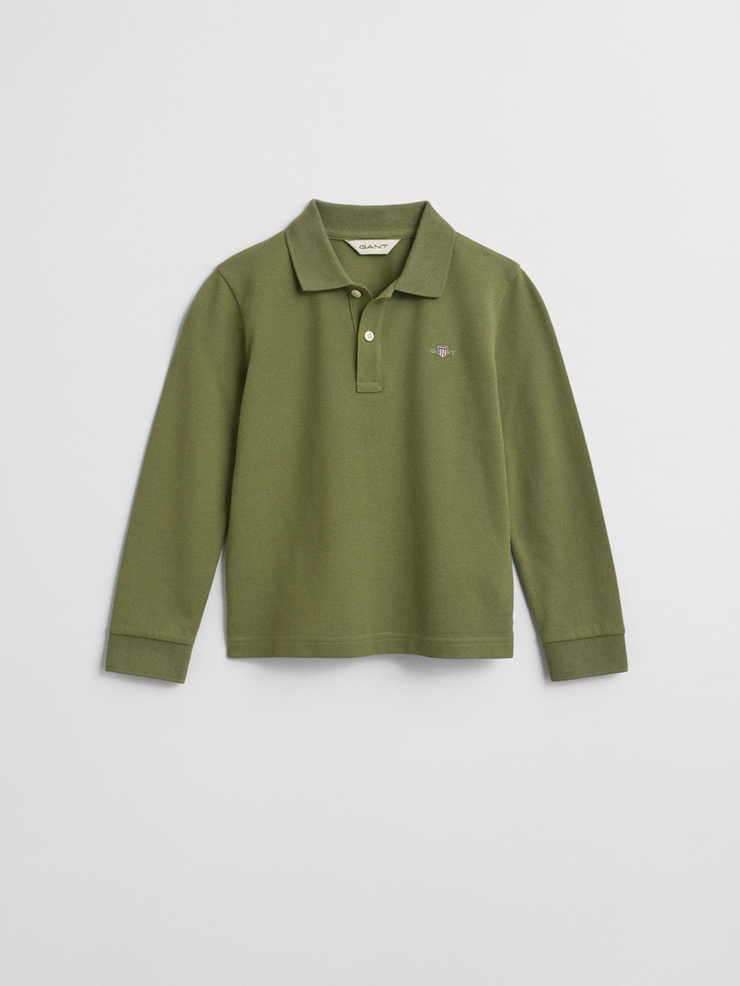 Gant Boys Green Solid Polo Tshirt