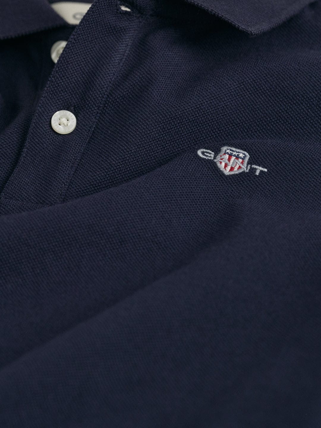 Gant Boys Blue Solid Polo Tshirt