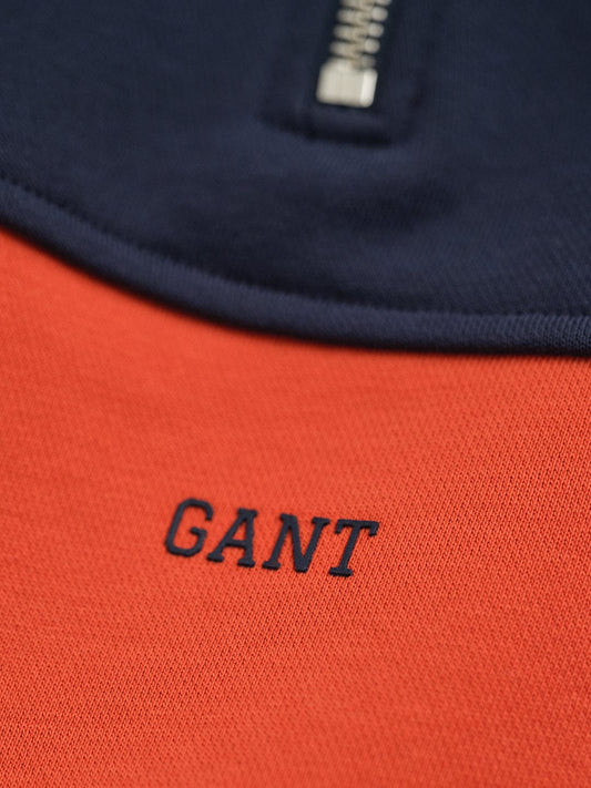 Gant Boys Blue Coloublocked Round Neck Sweatshirt