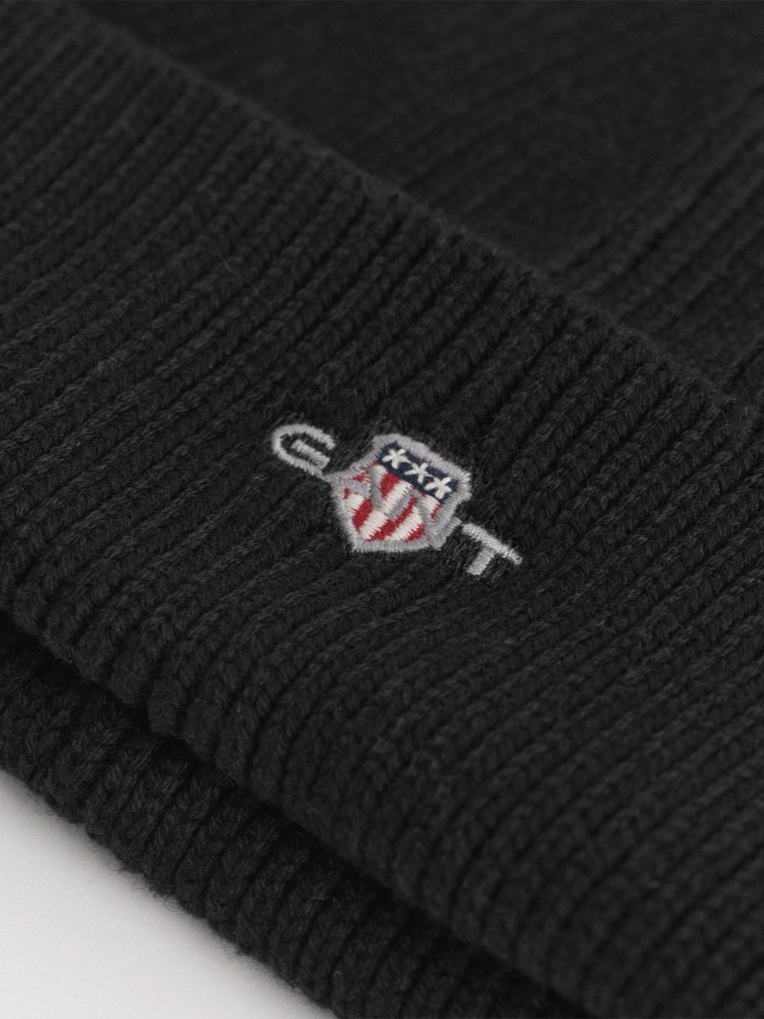 Gant Boys Black Solid Beanies