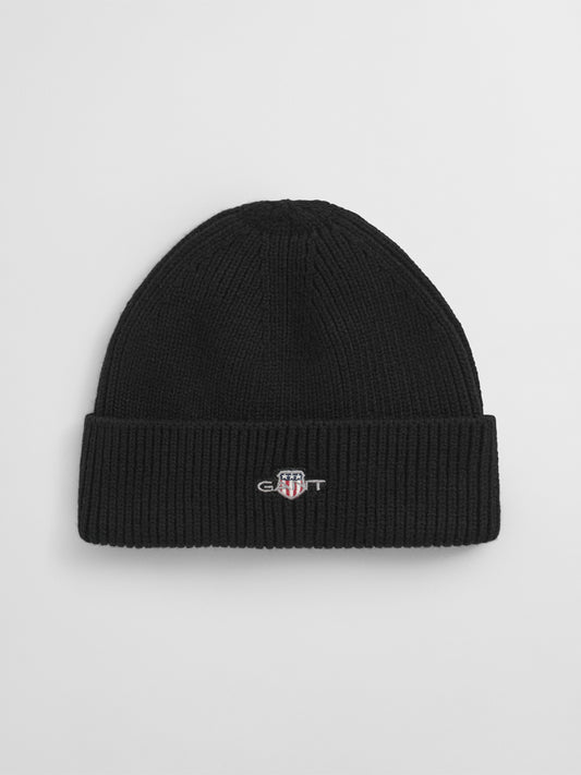 Gant Boys Black Solid Beanies