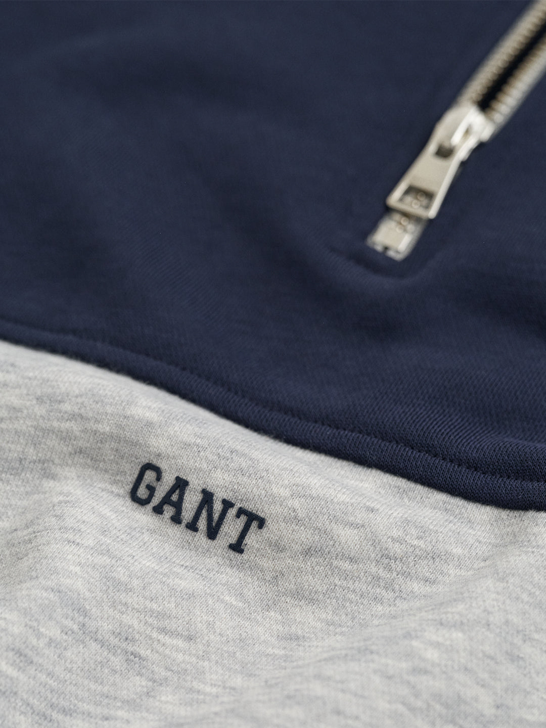 Gant Boys Grey Coloublocked Round Neck Sweatshirt