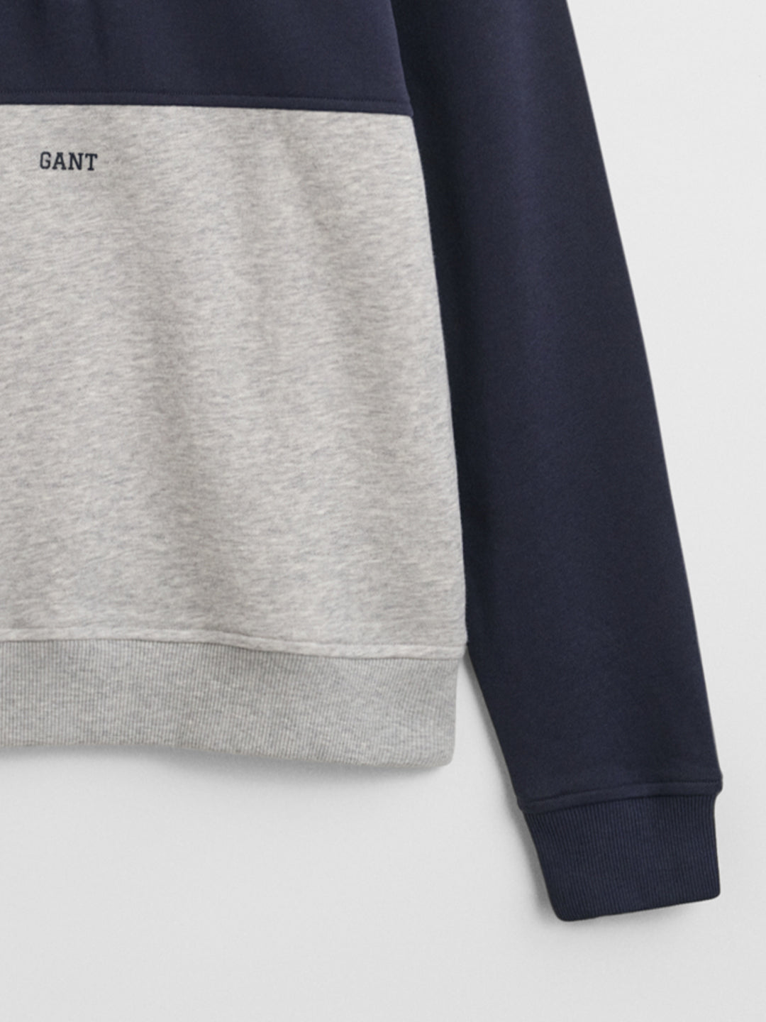 Gant Boys Grey Coloublocked Round Neck Sweatshirt