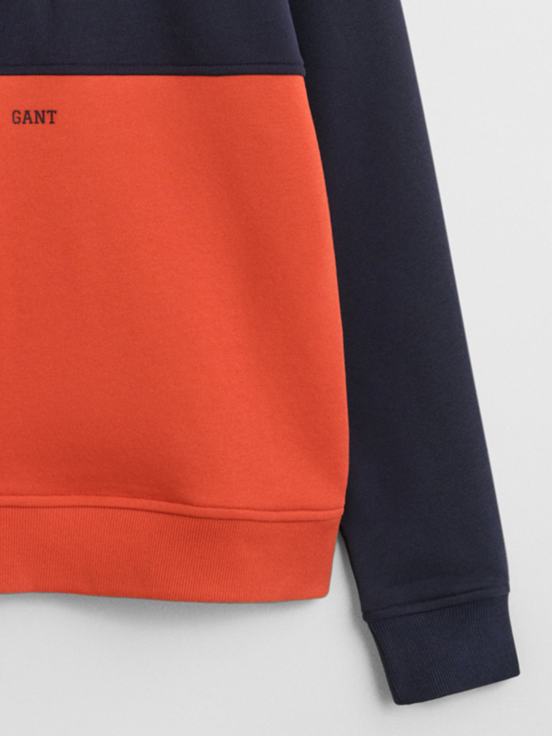 Gant Boys Blue Coloublocked Round Neck Sweatshirt